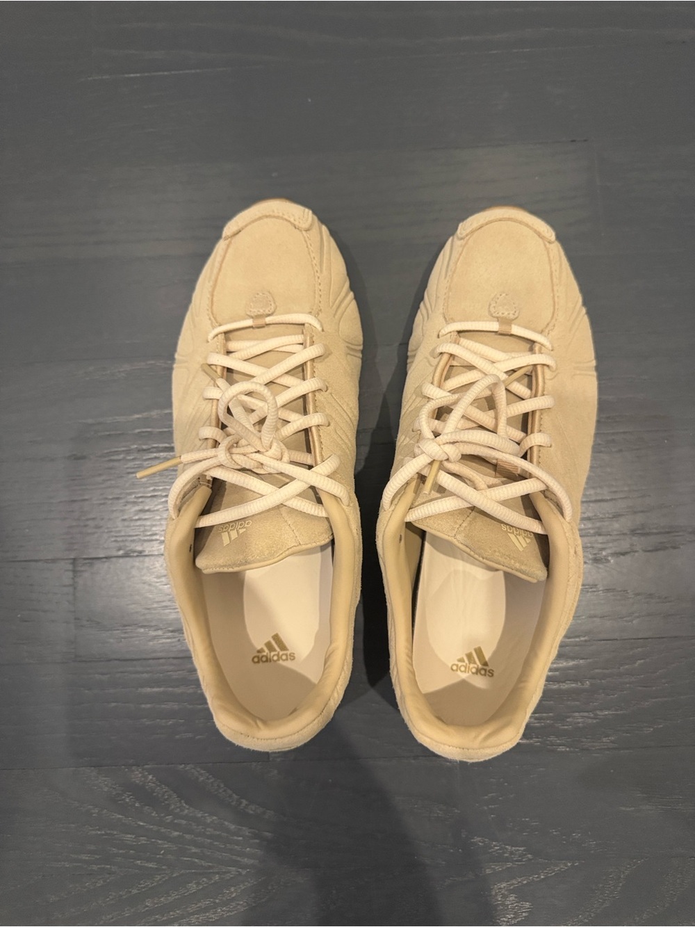 adidas Women's Beige Suede Casual Sneakers